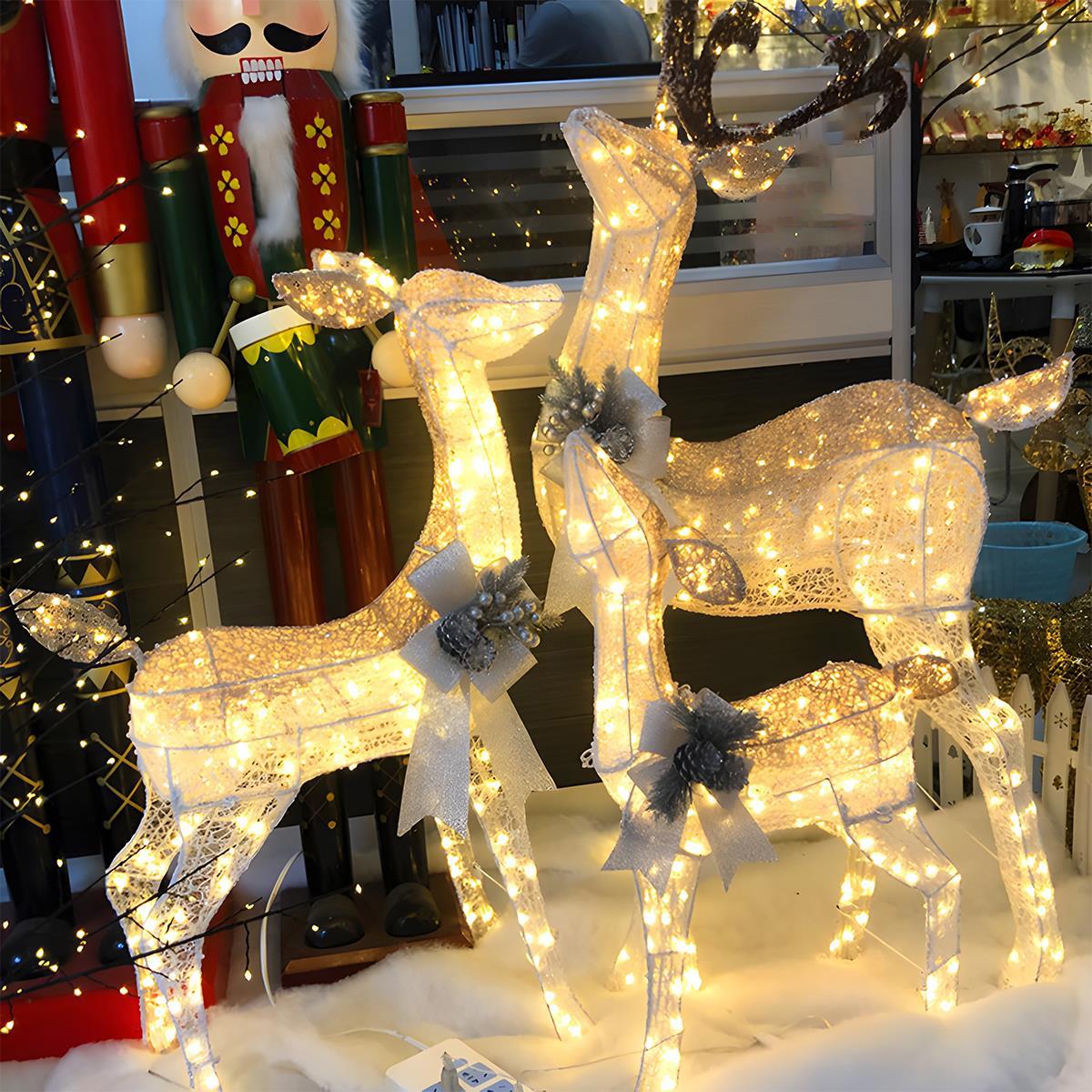 Christmas Elk Plug In Luminous Decor Light Ornaments - Flyachilles