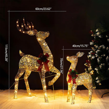 Christmas Elk Plug In Luminous Decor Light Ornaments - Flyachilles