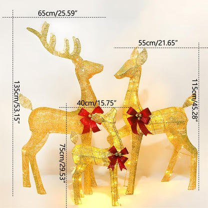 Christmas Elk Plug In Luminous Decor Light Ornaments - Flyachilles