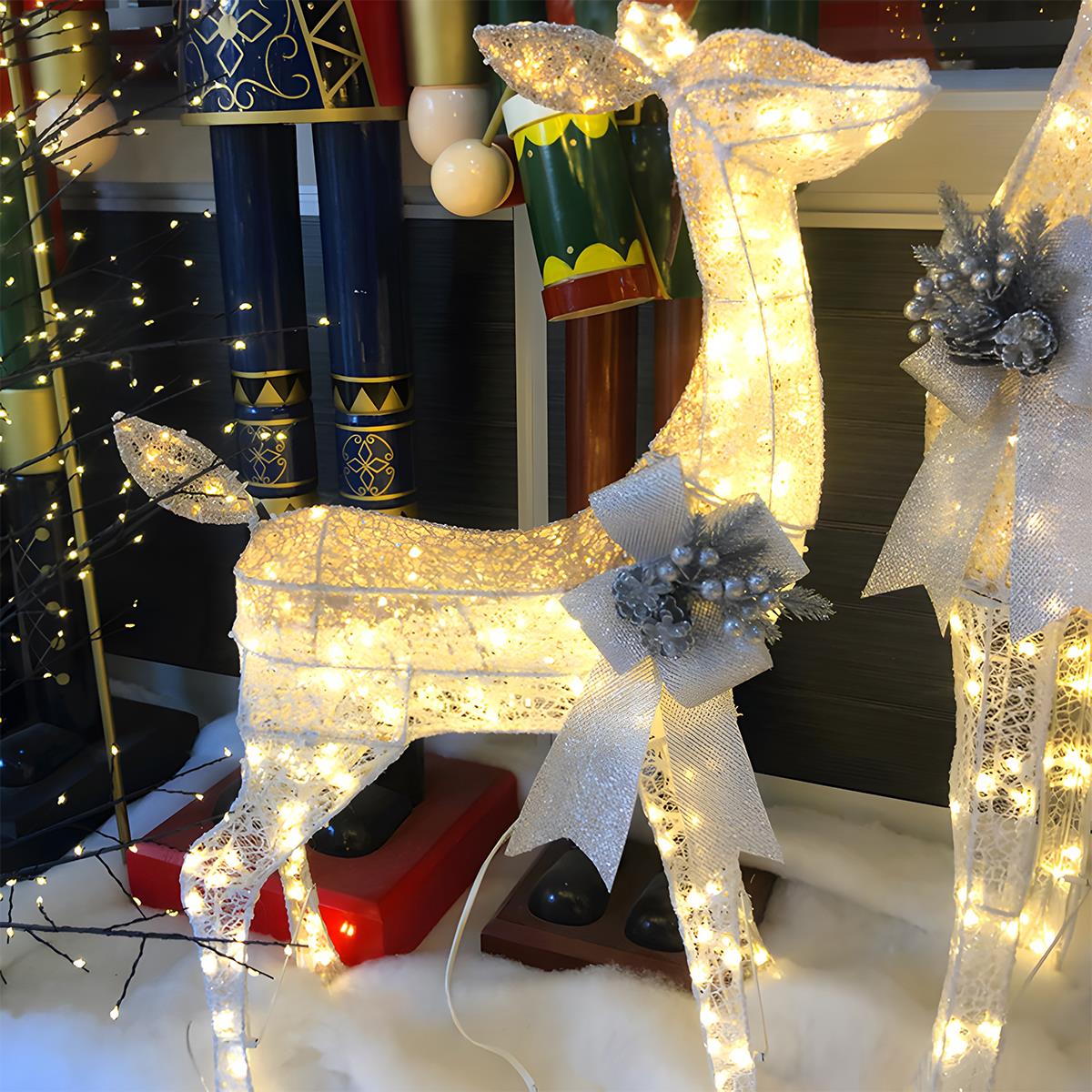 Christmas Elk Plug In Luminous Decor Light Ornaments - Flyachilles