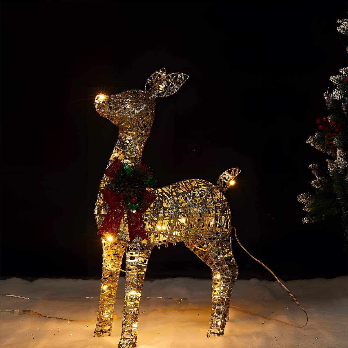 Christmas Elk Plug In Luminous Decor Light Ornaments - Flyachilles