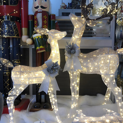 Christmas Elk Plug In Luminous Decor Light Ornaments - Flyachilles