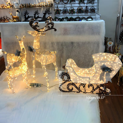 Christmas Elk Plug In Luminous Decor Light Ornaments - Flyachilles