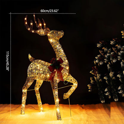 Christmas Elk Plug In Luminous Decor Light Ornaments - Flyachilles
