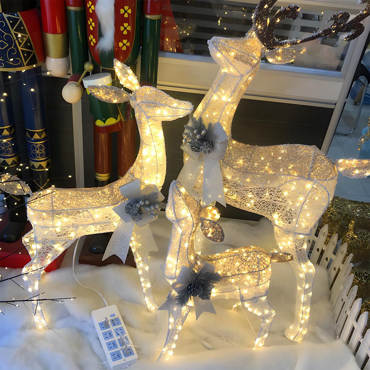 Christmas Elk Plug In Luminous Decor Light Ornaments - Flyachilles