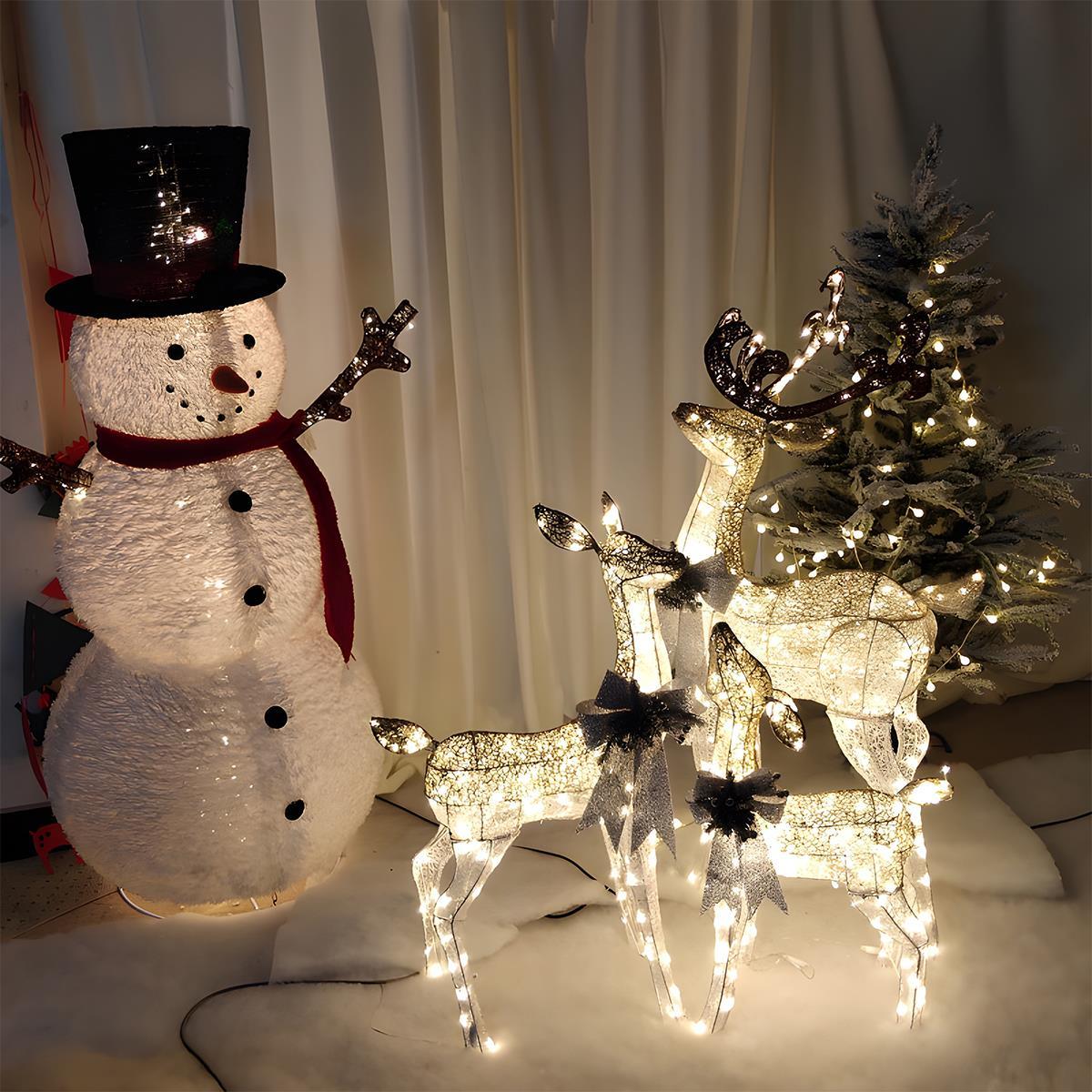 Christmas Elk Plug In Luminous Decor Light Ornaments - Flyachilles