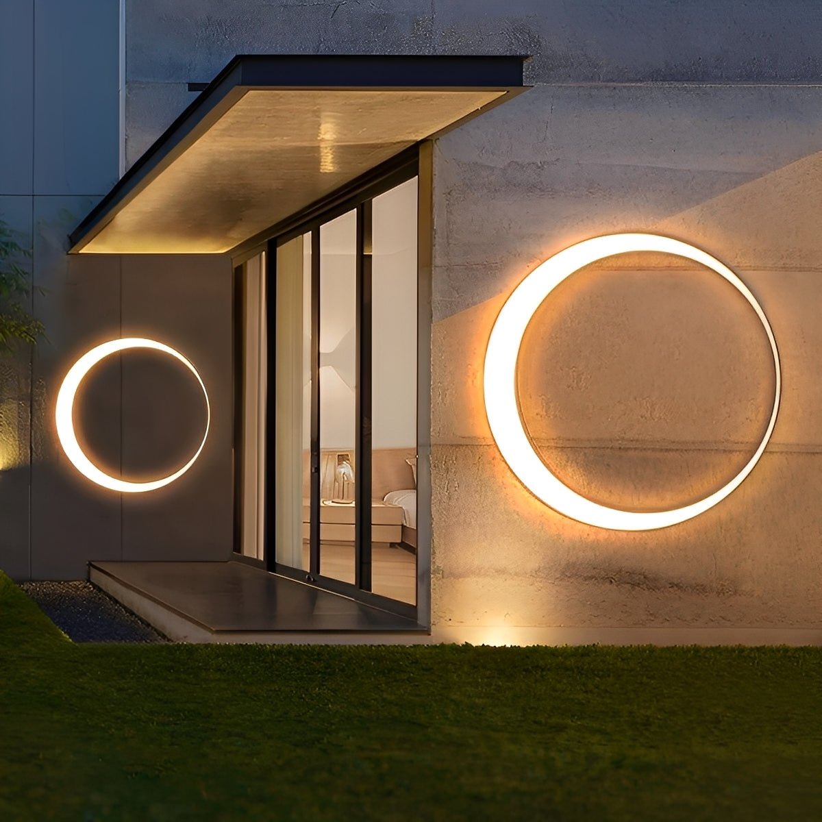 Circular Moon Led Waterproof Wall Light - Flyachilles