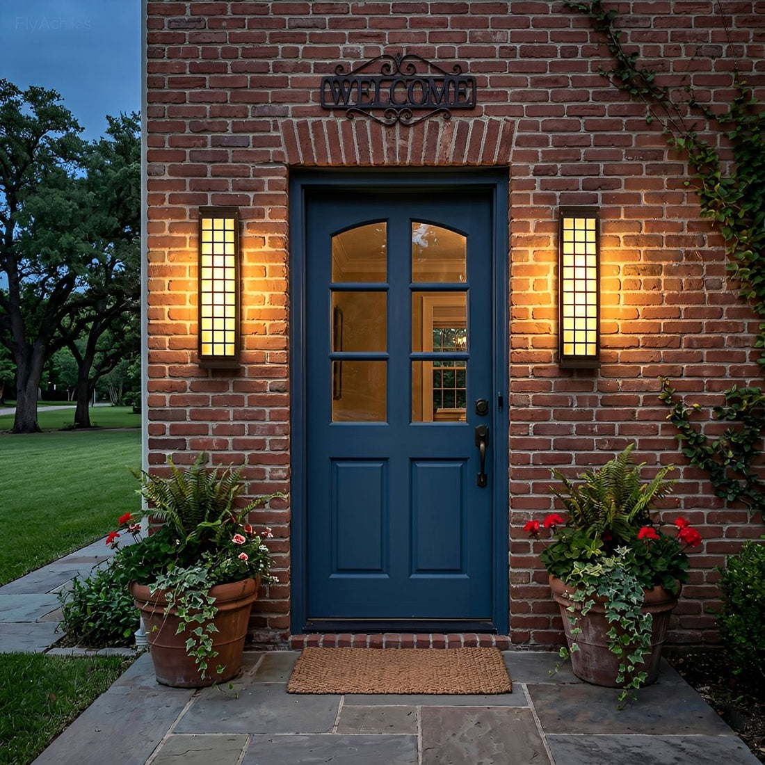 Classic Rectangular Waterproof Vintage Outdoor Wall Lights - Flyachilles
