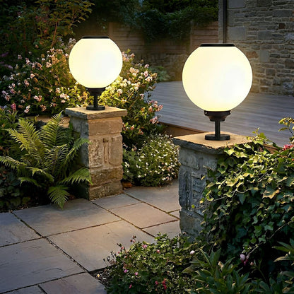 Classic Solar Fence Waterproof Globe LED Fence Post Caps Lights - Flyachilles