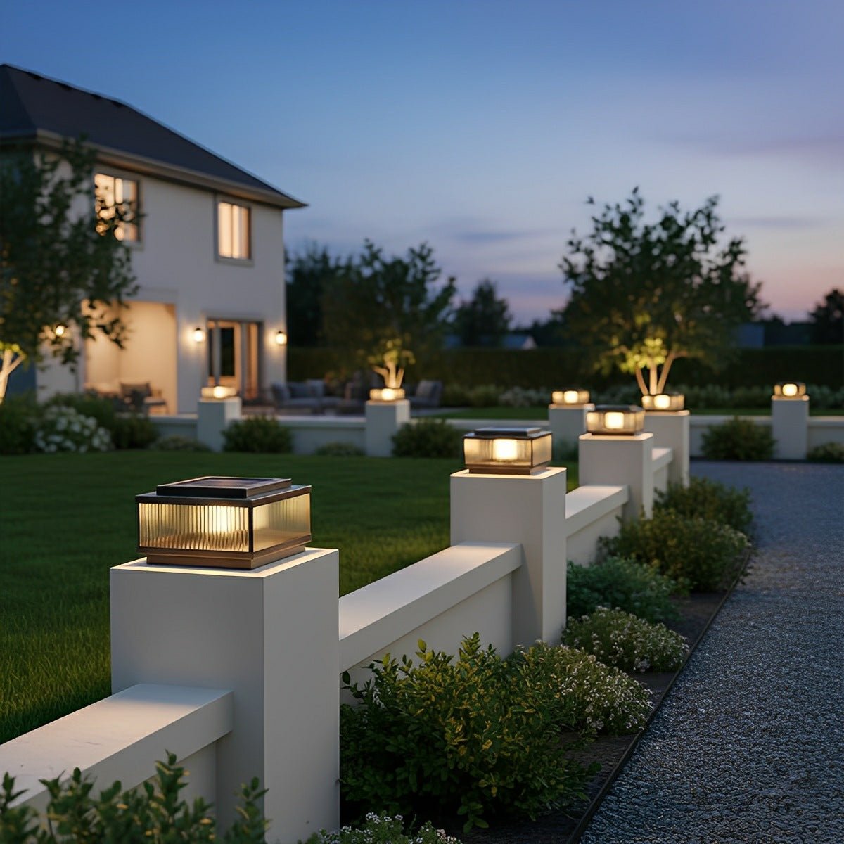 Classic Square Waterproof Outdoor Post Light Fence Pillar Lamp - Flyachilles