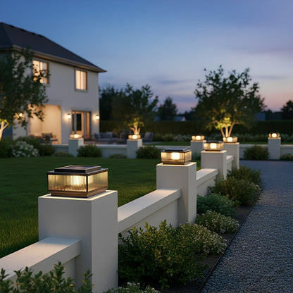 Classic Square Waterproof Outdoor Post Light Fence Pillar Lamp - Flyachilles
