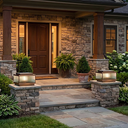 Classic Square Waterproof Outdoor Post Light Fence Pillar Lamp - Flyachilles