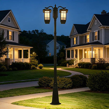 Classic Waterproof Black Outdoor Pole Lights LED Street Lamp - Flyachilles