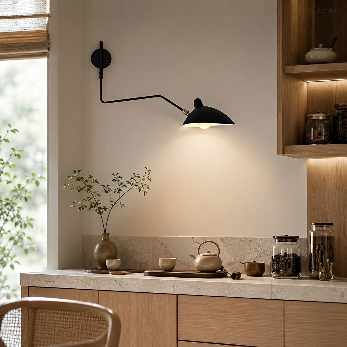 Creative Adjustable Iron Industrial Swing Arm Wall Lamp Wall Sconce Lighting - Flyachilles