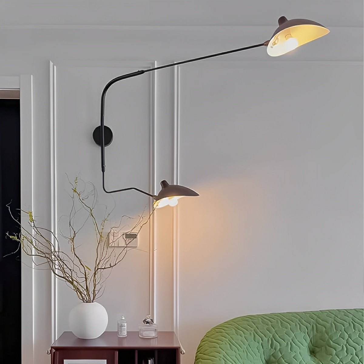 Creative Adjustable Iron Industrial Swing Arm Wall Lamp Wall Sconce Lighting - Flyachilles