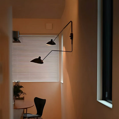 Creative Adjustable Iron Industrial Swing Arm Wall Lamp Wall Sconce Lighting - Flyachilles