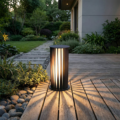 Creative Cylindrical LED Waterproof Black Modern Pathway Light Walkway Floor Lamp - Flyachilles