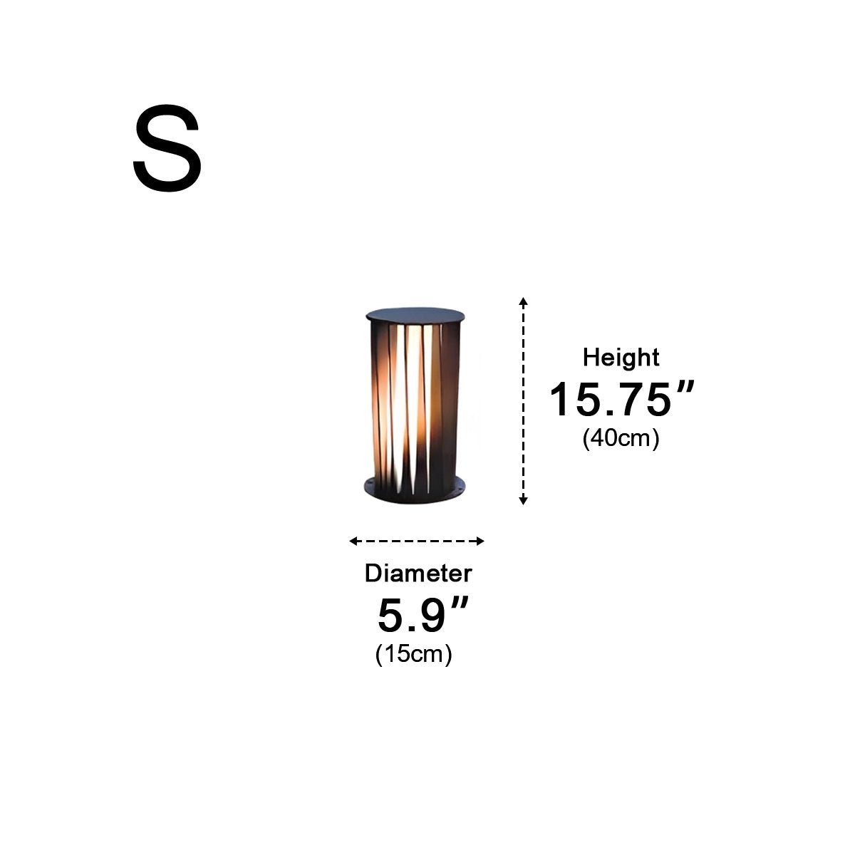 Creative Cylindrical LED Waterproof Black Modern Pathway Light Walkway Floor Lamp - Flyachilles