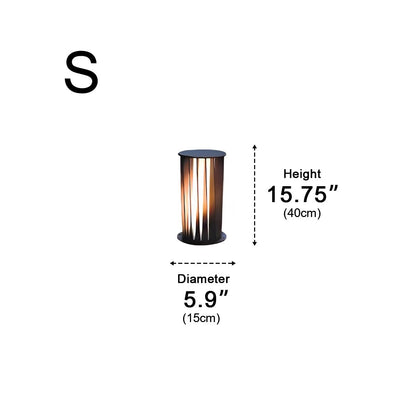 Creative Cylindrical LED Waterproof Black Modern Pathway Light Walkway Floor Lamp - Flyachilles