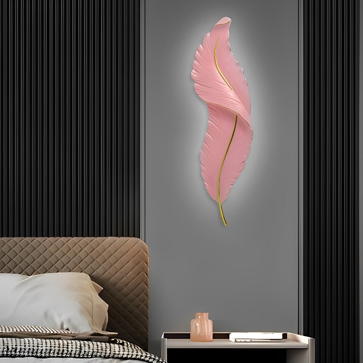 Creative Feathers LED White Luxury Modern Wall Sconce Lighting - Flyachilles