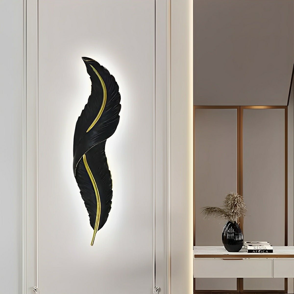Creative Feathers LED White Luxury Modern Wall Sconce Lighting - Flyachilles