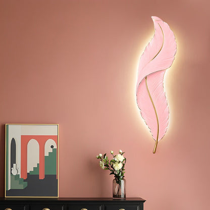 Creative Feathers LED White Luxury Modern Wall Sconce Lighting - Flyachilles
