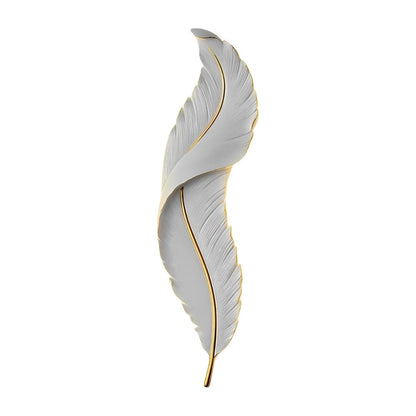 Creative Feathers LED White Luxury Modern Wall Sconce Lighting - Flyachilles