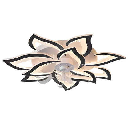 Creative Flower Shaped Three Step Dimming LED Ceiling Fan Lights Chandelier - Flyachilles