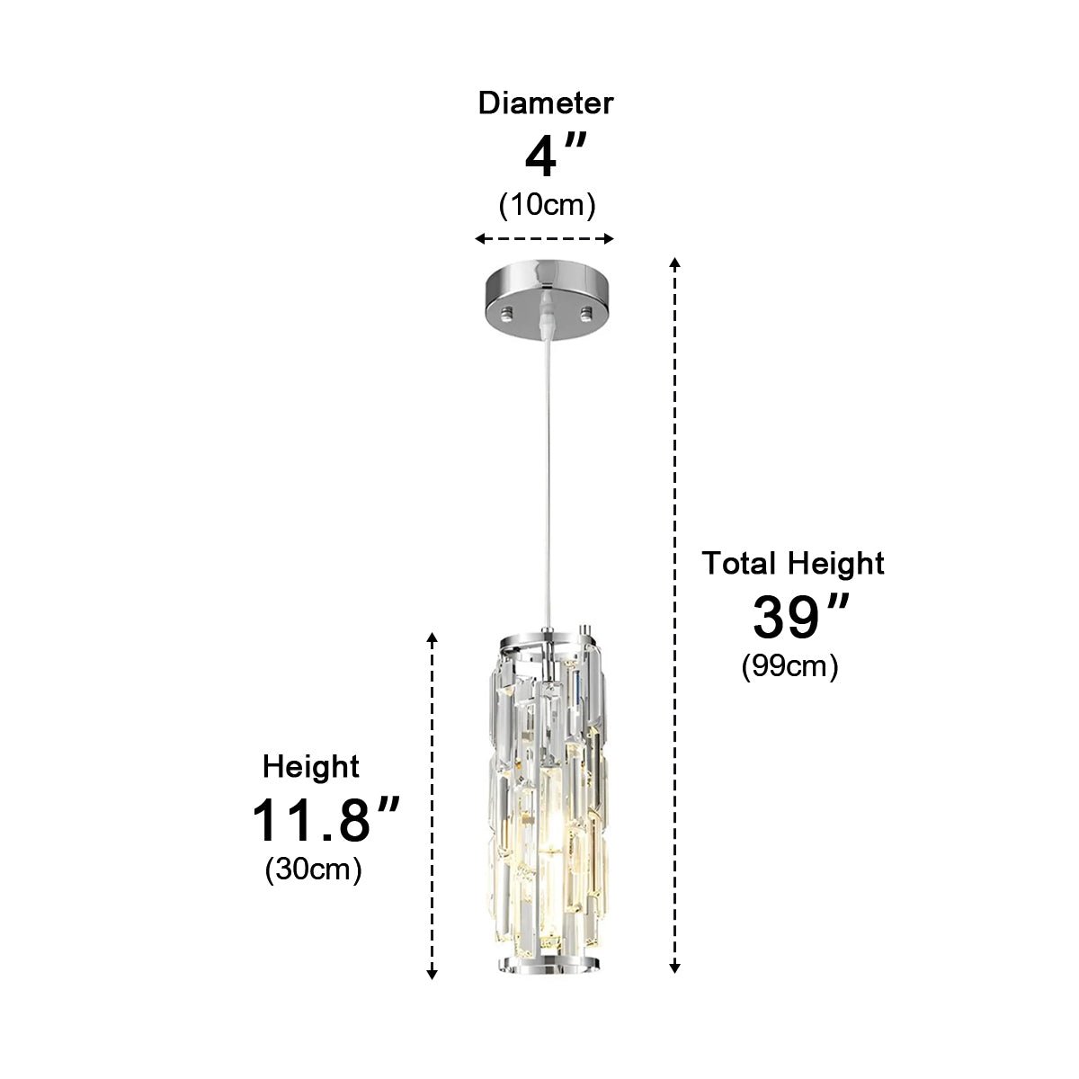 Creative Iron Crystal Glass Chandelier Pendant Lights Ceiling Lamp - Flyachilles