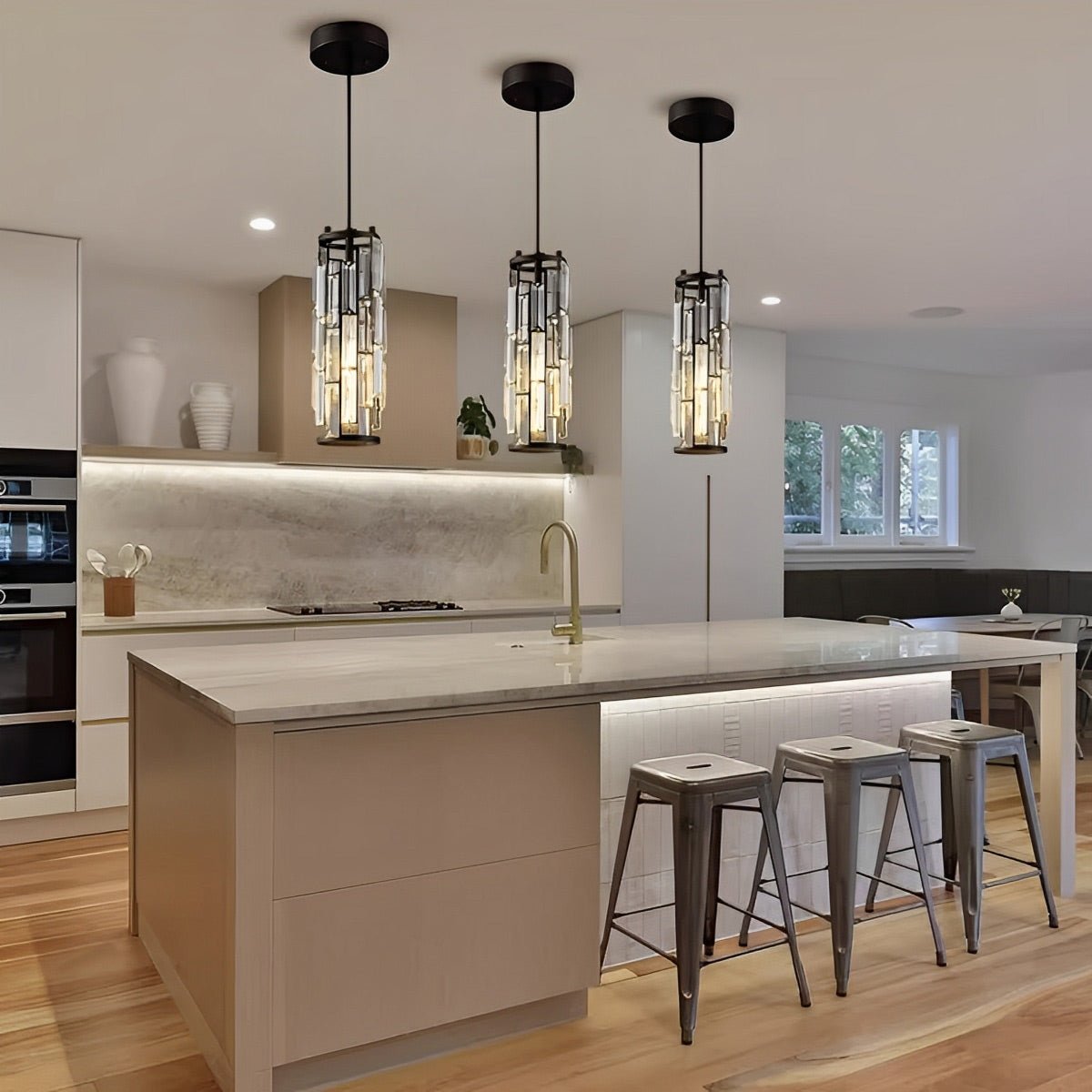 Creative Iron Crystal Glass Chandelier Pendant Lights Ceiling Lamp - Flyachilles
