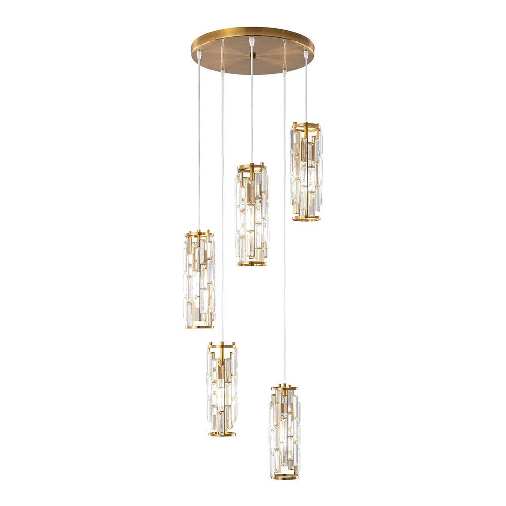 Creative Iron Crystal Glass Chandelier Pendant Lights Ceiling Lamp - Flyachilles