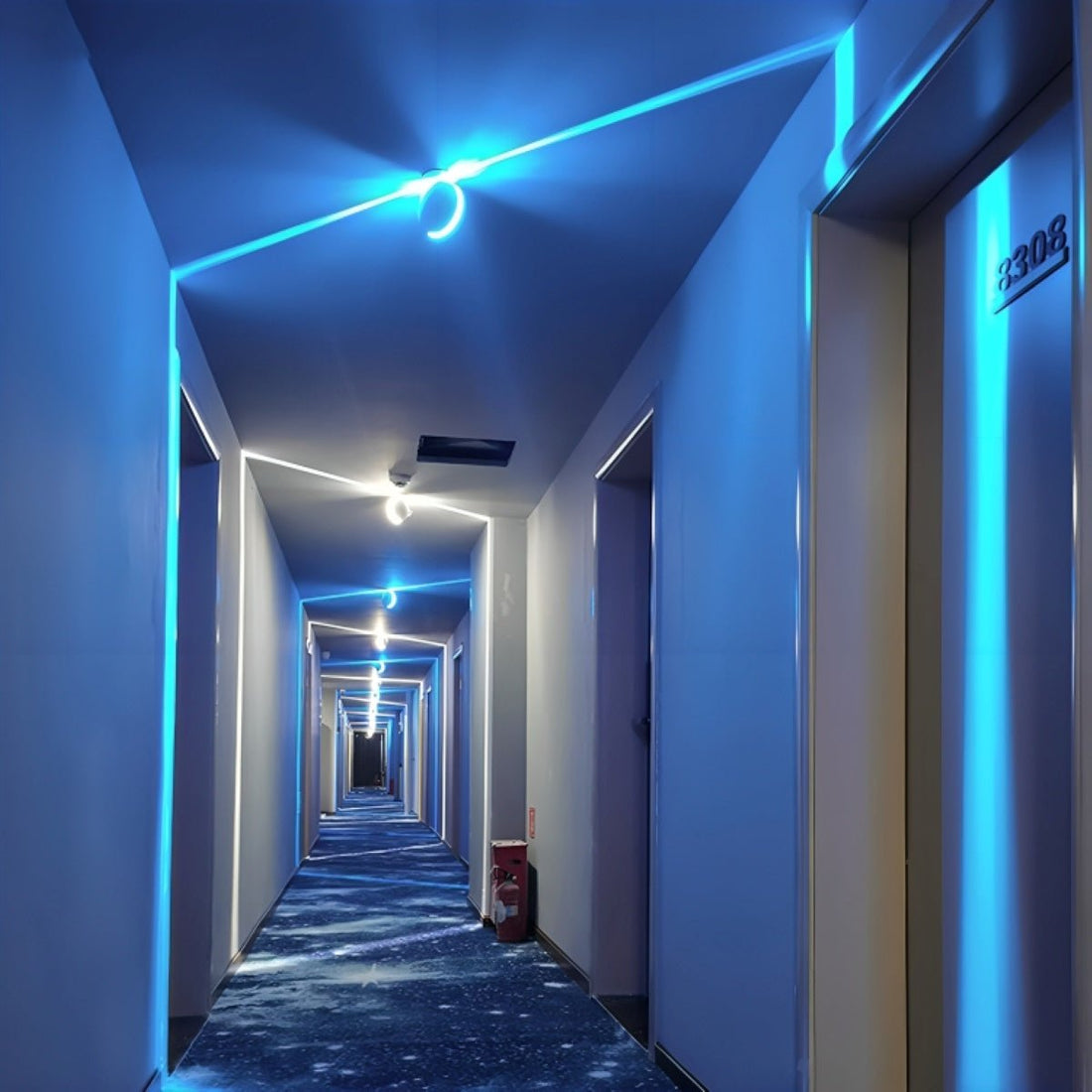 Cyberpunk Hallway LED Wall Light Beam Spot Light - Flyachilles