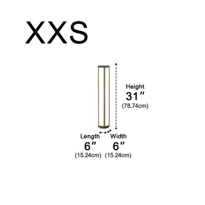 Cylinder Shaped Waterproof LED Black Modern Outdoor Column Light - Flyachilles