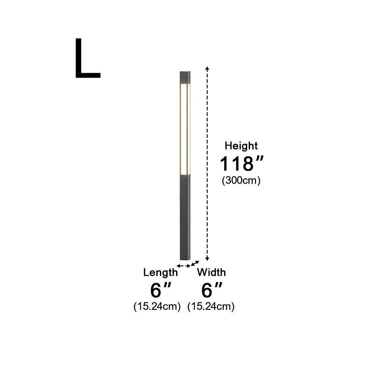 Cylinder Shaped Waterproof LED Black Modern Outdoor Column Light - Flyachilles