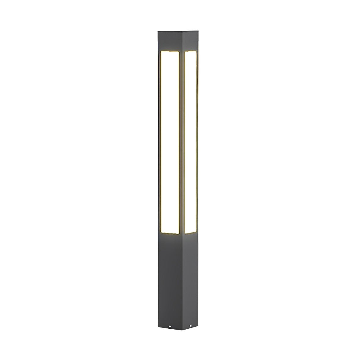 Cylinder Shaped Waterproof LED Black Modern Outdoor Post Lights - Flyachilles