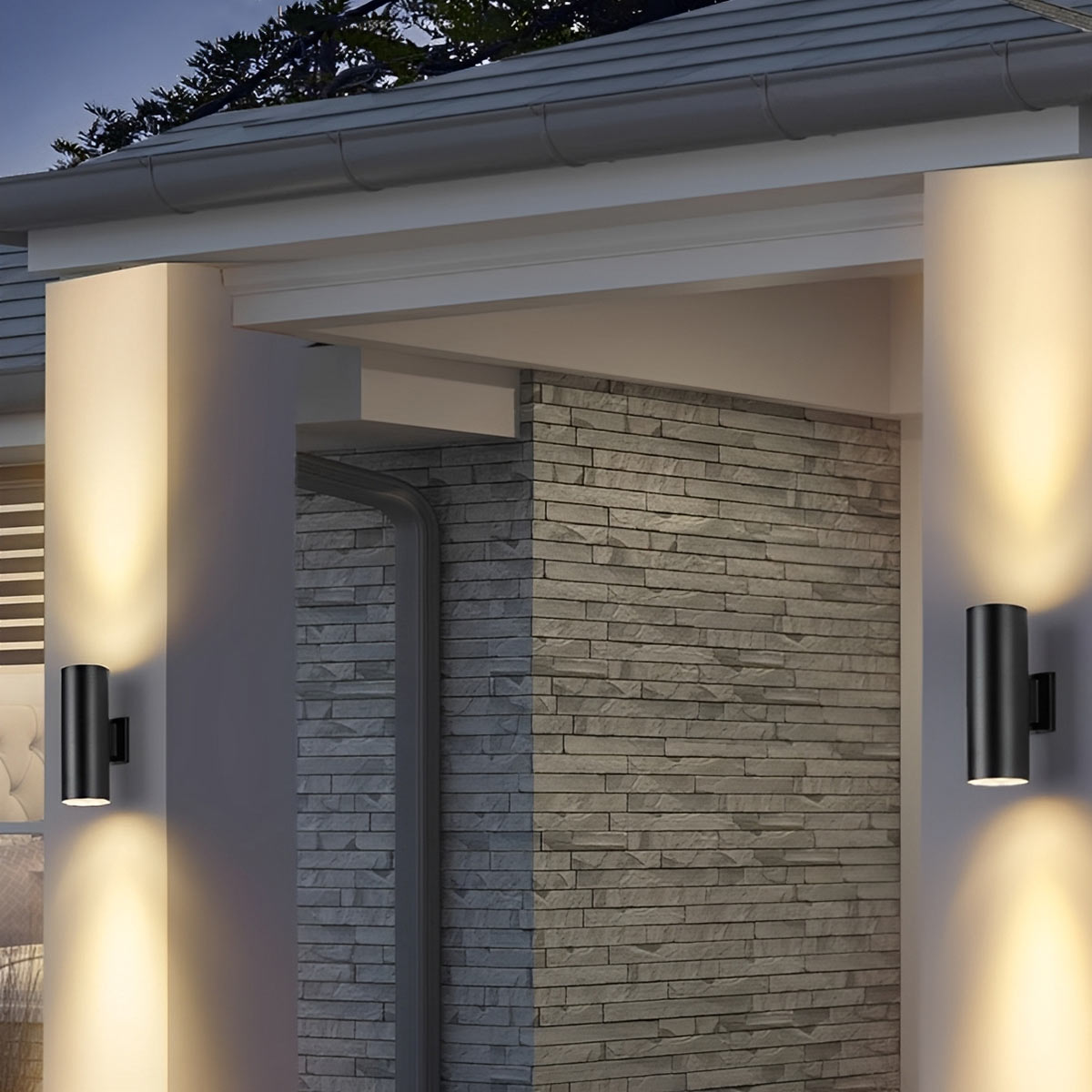 Cylinder Waterproof Outdoor Up and Down LED Exterior Wall Lights Spotlight - Flyachilles