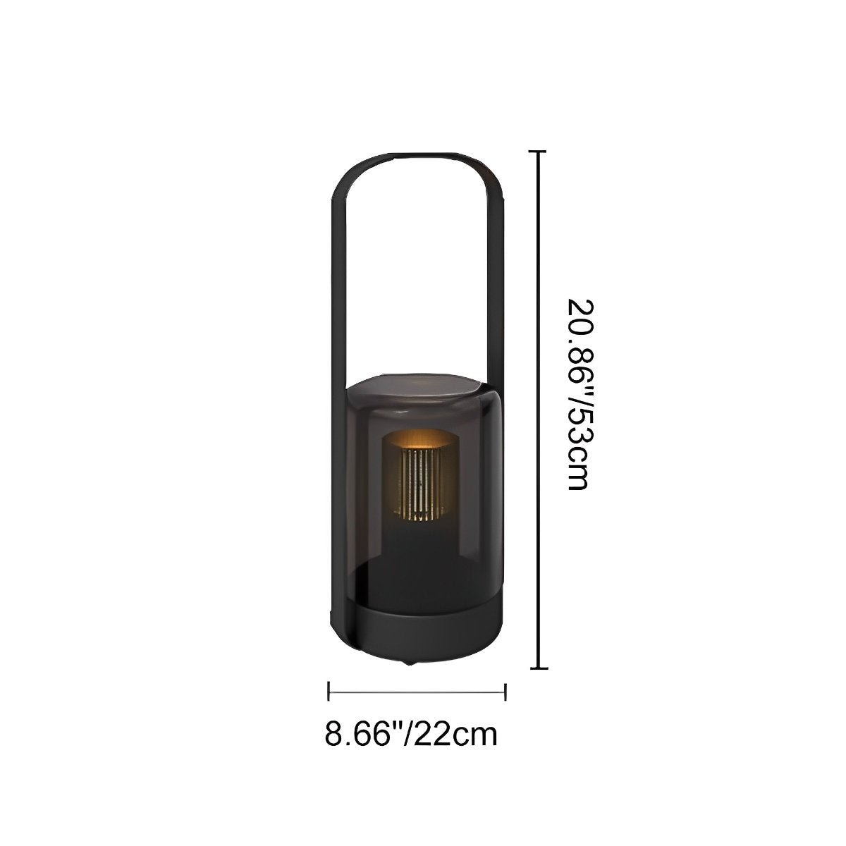 Cylinder Waterproof Solar LED Outdoor Table Floor Lamp - Flyachilles
