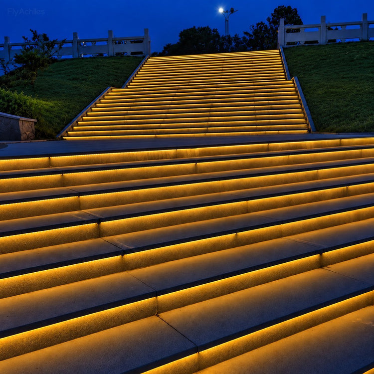 DC 24V Waterproof Underwater Outdoor Recessed COB Flexible Linear Lights - Flyachilles