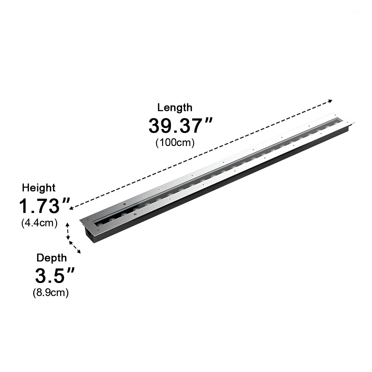 DC24V Low Voltage Outdoor In-Ground LED Waterproof Wall Washer Lights 39.37&