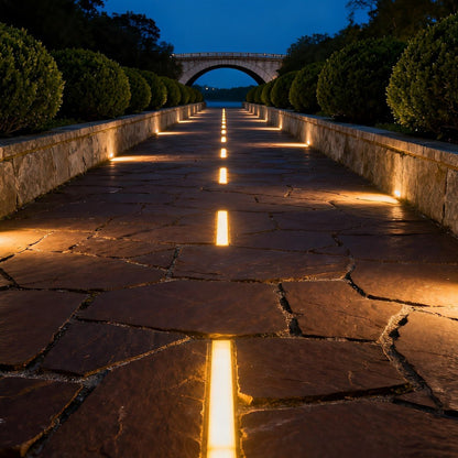 DC24V Low Voltage Waterproof Outdoor Recessed LED In Ground Lights Stainless Steel - Flyachilles