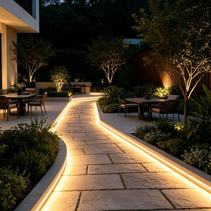 DC24V Waterproof Outdoor Recessed LED Flexible Linear Light Stair Lighting DIY - Flyachilles