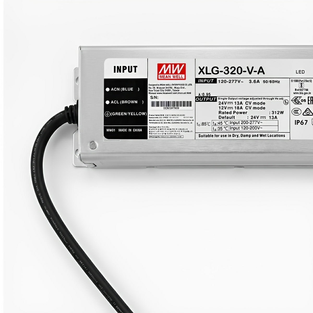 DC24V Waterproof Power Supply Transformer 13A 312W - Flyachilles
