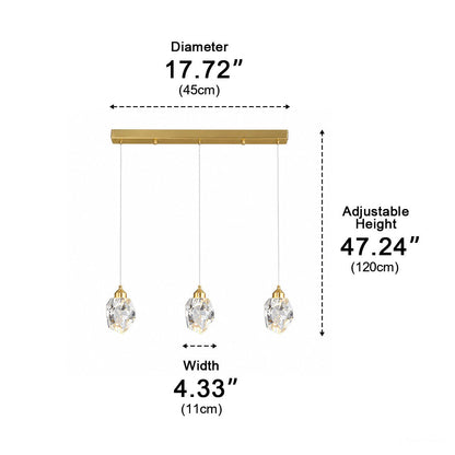 Dimmable Modern Luxury Brass Crystal Pendant Lights - Flyachilles