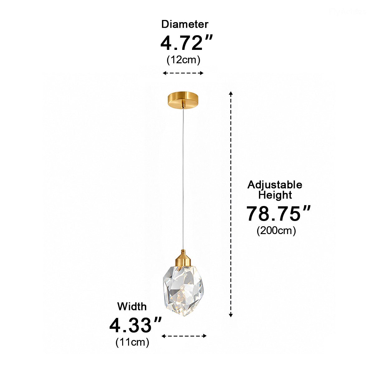 Dimmable Modern Luxury Brass Crystal Pendant Lights - Flyachilles