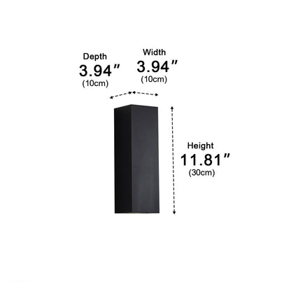 Dimmable Waterproof Outdoor Rectangular Up and Down Exterior Wall Lights - Flyachilles