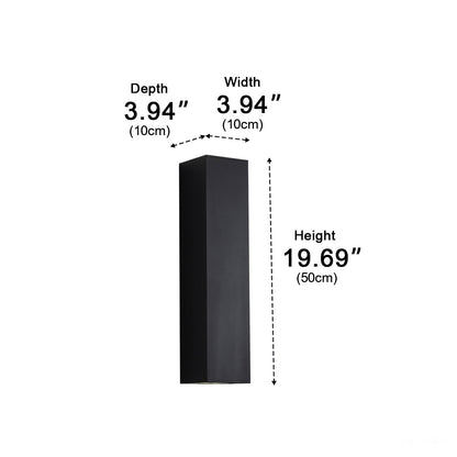 Dimmable Waterproof Outdoor Rectangular Up and Down Exterior Wall Lights - Flyachilles