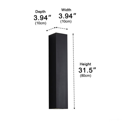 Dimmable Waterproof Outdoor Rectangular Up and Down Exterior Wall Lights - Flyachilles