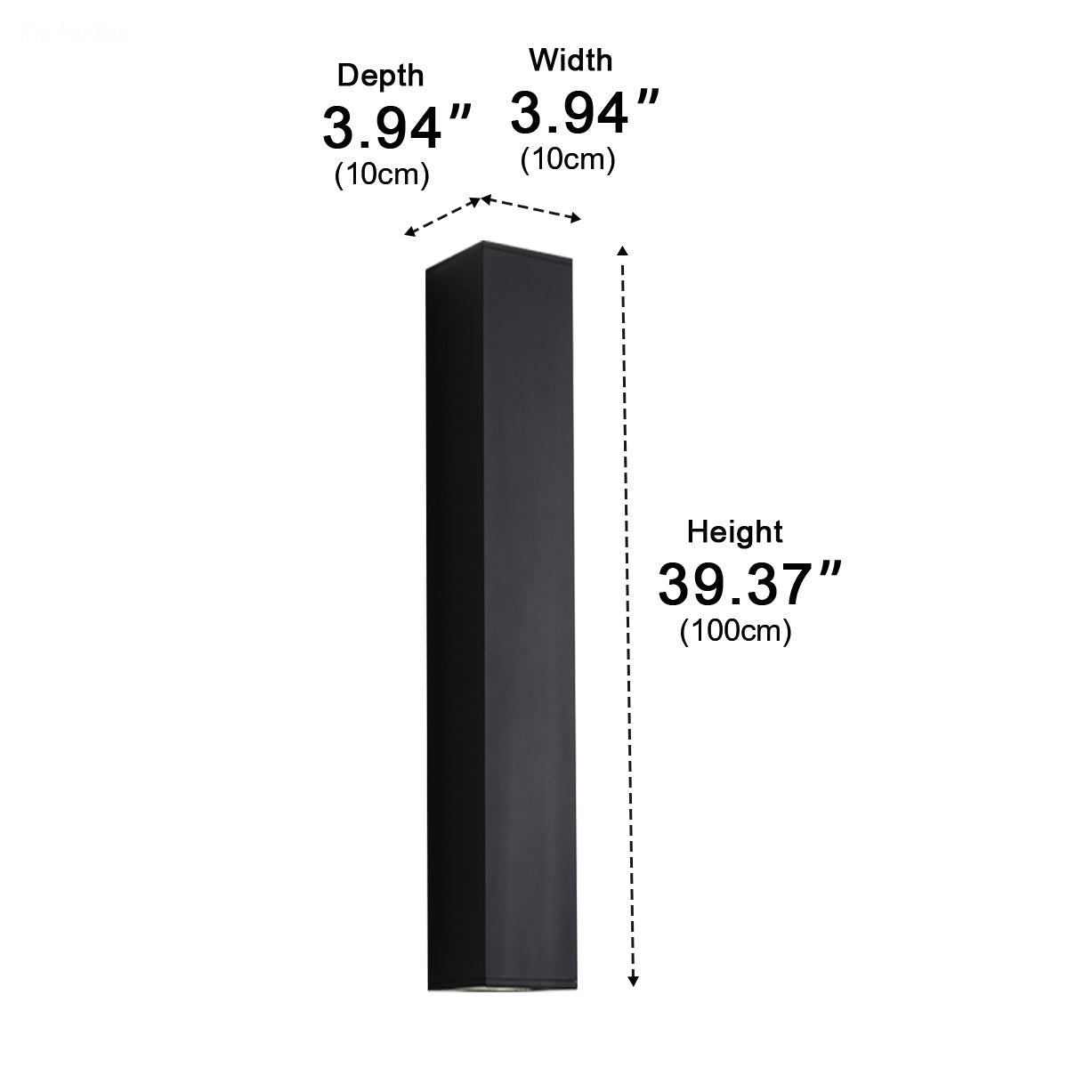 Dimmable Waterproof Outdoor Rectangular Up and Down Exterior Wall Lights - Flyachilles