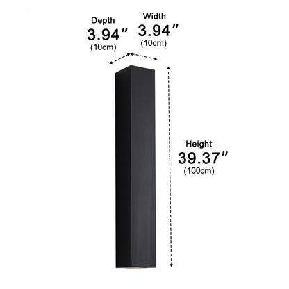 Dimmable Waterproof Outdoor Rectangular Up and Down Exterior Wall Lights - Flyachilles