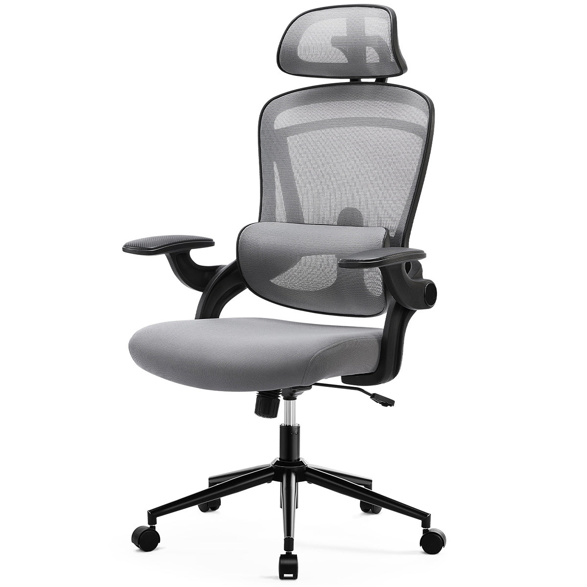 Ergonomic Office Chair Desk Chair Mesh Headrest&amp;Lumbar Support Computer Chair - Flyachilles